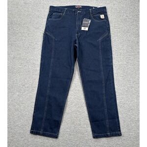 Bocomal FR Jeans Mens 40x30 Blue Denim Flame Resistant CAT 2 Workwear Work NEW